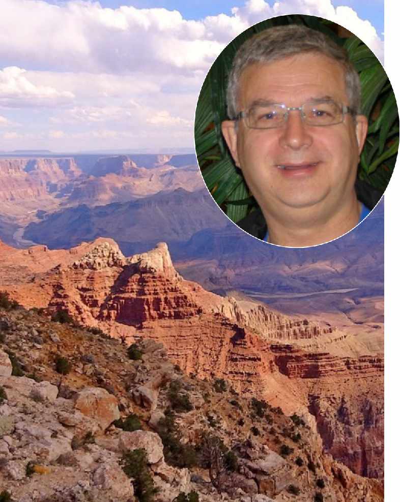 Picture of Dr. Snelling over Grand Canyon. Click for his bio.
